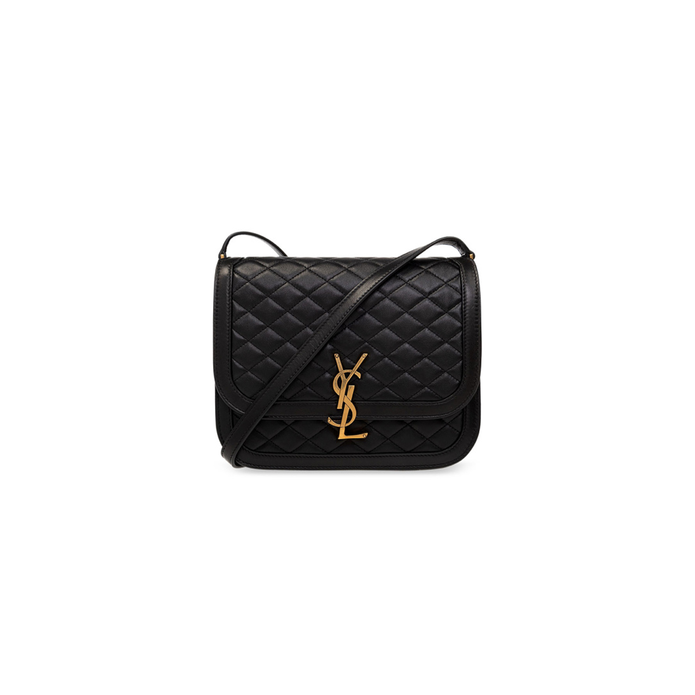 YSL SOLFERINO MEDIUM SATCHEL IN LEATHER 733704AABRT1000 (22*18*5cm)